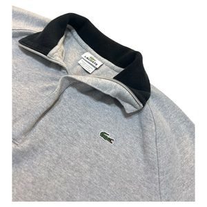 Lacoste men’s M France 5 quarter zip sweatshirt polo